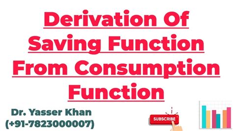 Deriving the Consumption and Savings Function - YouTube