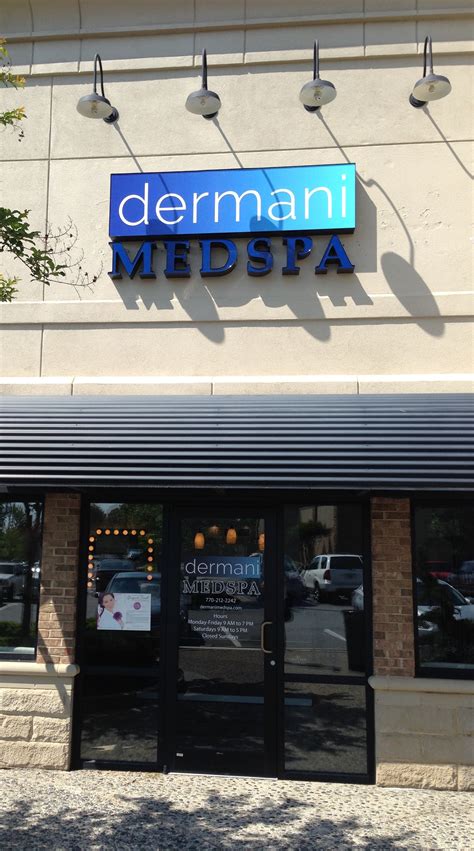 Dermani medspa. IPL Photofacial treatments at dermani MEDSPA® improve the appearance of aged skin, remove age/sun spots, benign brown pigments, and redness. Own a dermani MEDSPA®! View Locations. Call Us: 770-212-2242. Services. Laser Hair Removal. Laser Hair Removal Cost; Laser Hair Removal Areas; Laser Hair Removal Facts; Skin Rejuvenation. 