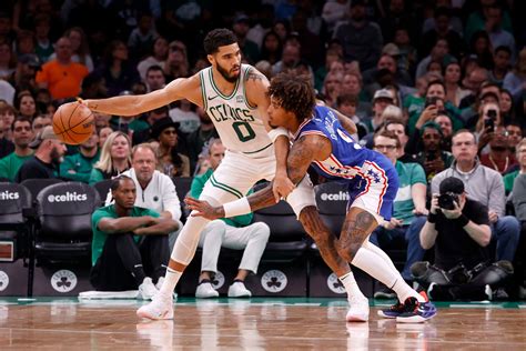 Derrick White, Jayson Tatum lead short-handed Celtics over 76ers in matchup of East leaders