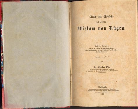 Des fürsten wizlaw von rügen minnelieder und sprüche. - Peter oei manual on mushroom cultivation.
