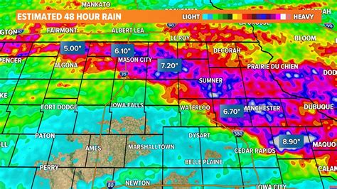 Aug 7, 2023 · Over the last week, western and southern Iowa saw rainfall totals that were anywhere from 300% to 400% the average amount. Some areas got a month's worth of rainfall, according to Glisan. . 