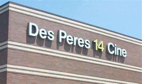 Wehrenberg Des Peres 14 Cinema Showtimes on IMDb: Get local movie times. Menu. Movies. Release Calendar Top 250 Movies Most Popular Movies Browse Movies by Genre Top Box Office Showtimes & Tickets Movie News India Movie Spotlight. TV Shows..