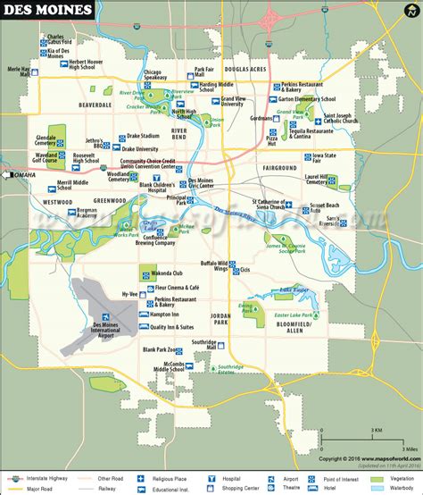 Read Online Des Moines Ia Pocket Map By American Map
