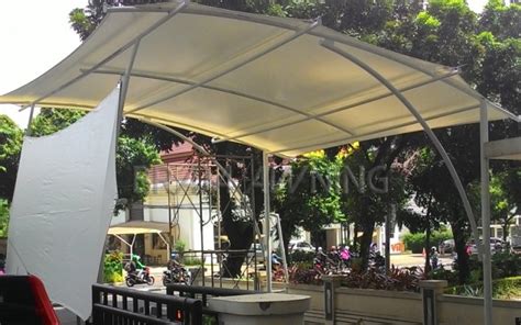 Desain Tenda Canopy Membrane Yang Futuristik - Braja Awning