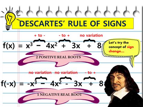 Descartes rule of signs. Things To Know About Descartes rule of signs. 