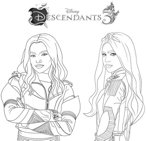 Descendants Coloring Pages Ma