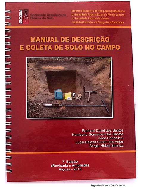 Descrição geral - MANUAL DE DESCAlÇAO E COLETA DE SOLO …