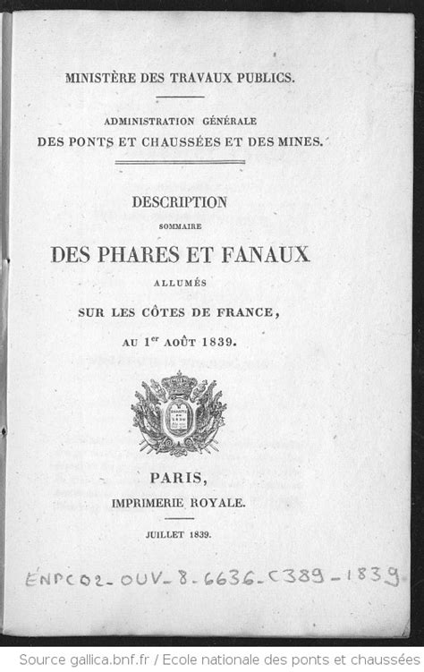 Description sommaire des phares et fanaux allum sur les ces de france au 1er janvier 1861. - Państwo i kościół w pismach św. augustyna.