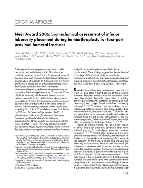 Description. The Neer Award