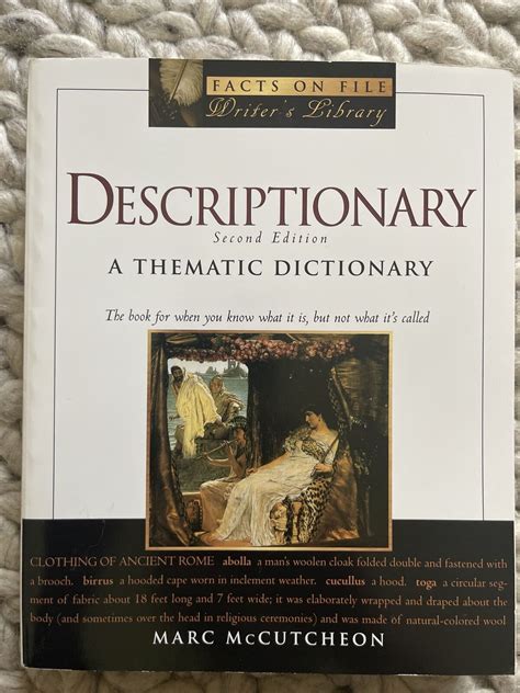 Read Descriptionary A Thematic Dictionary By Marc Mccutcheon