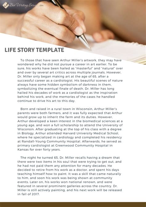 Descriptive examples of autobiography life story