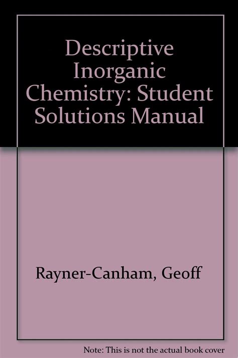 Descriptive inorganic chemistry students solutions manual by geoff rayner canham. - Ktm 350 sxf manual de reparación.