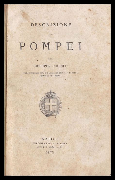Descrizione di pompei per giuseppe fiorelli. - ...contributions à l'étude des divinités celtiques..