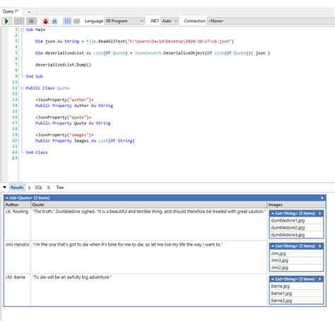 Deserialize nested JSON and VB.Net - Stack Overflow