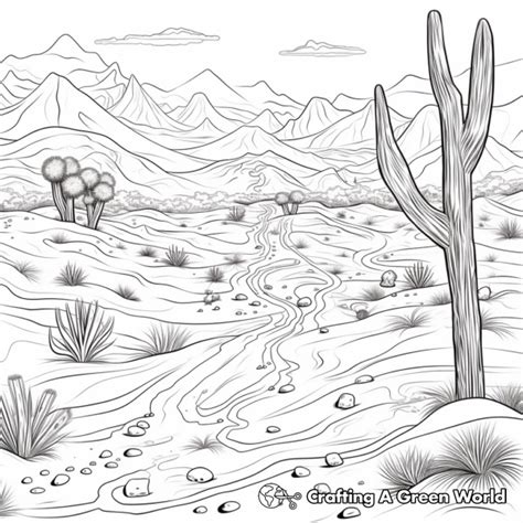 Desert Coloring Shee