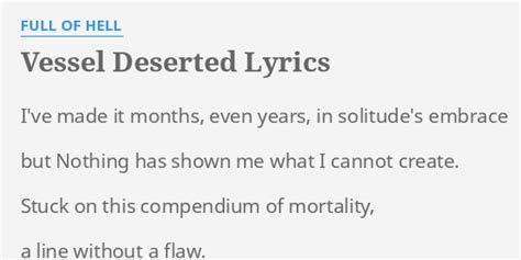 Deserted Lyrics