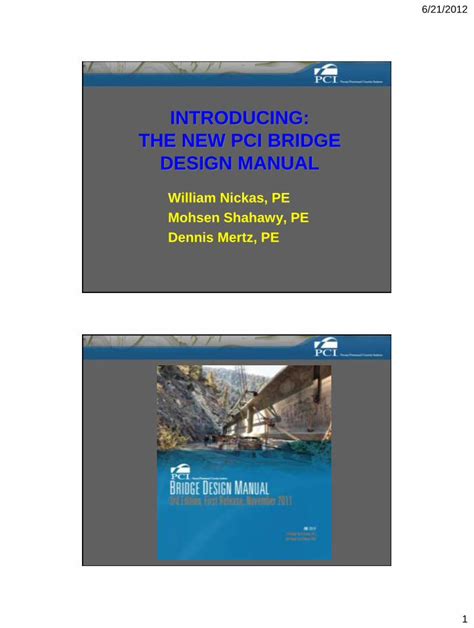 Design 9 Bridge Manual Pci Chapter