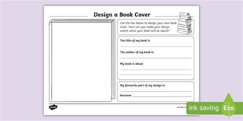 Design A Book Cover Activity Sheet