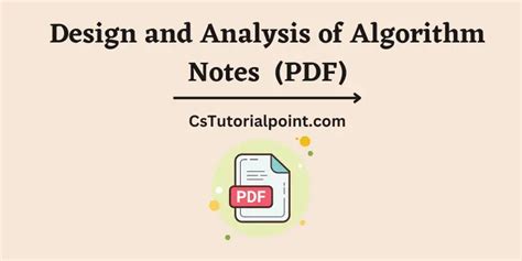 Design Analysis And Algorithm Notes