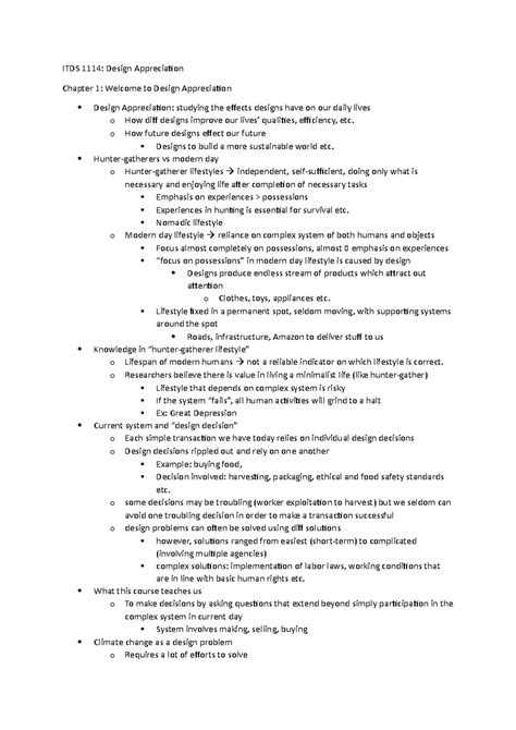 Design Appreciation Vt Quizlet Design Talk