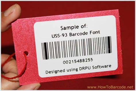 Design Code 93 barcode font using DRPU software HowToBarcode