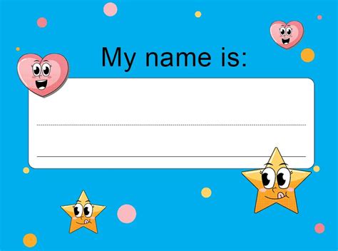 Design Editable Printable Name Tag Template