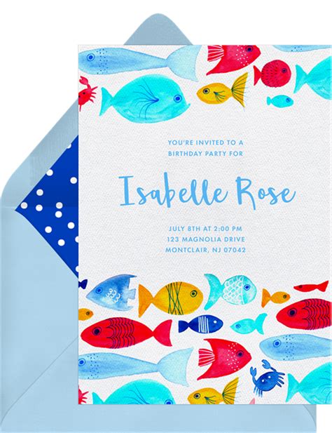 Design Fish Invitations & Invitation Templates Zazzle