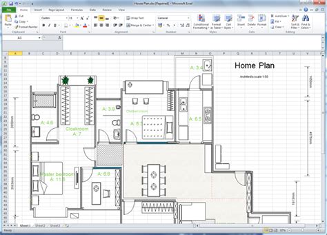 Design Floor Plans with Excel