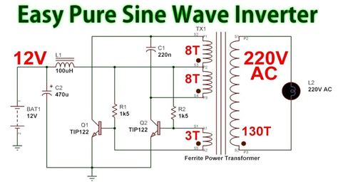 Design Inverter Diagram Circuit For
