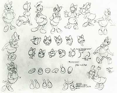 Design Mice and Duck Model Sheets Serving