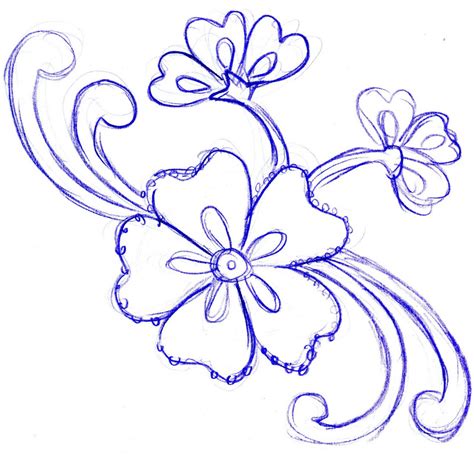 Design Of Flowers To Draw