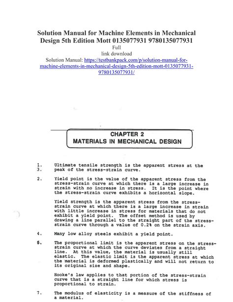 Design Of Machinery Solution Manual 5th Edition