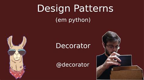 Design Patterns em Python Decorator YouTube