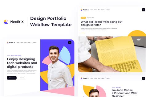 Design Portfolio Webflow Template Designer BRIX Templates