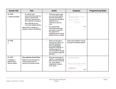 Design Storyboard Sample 2 Instructional Design