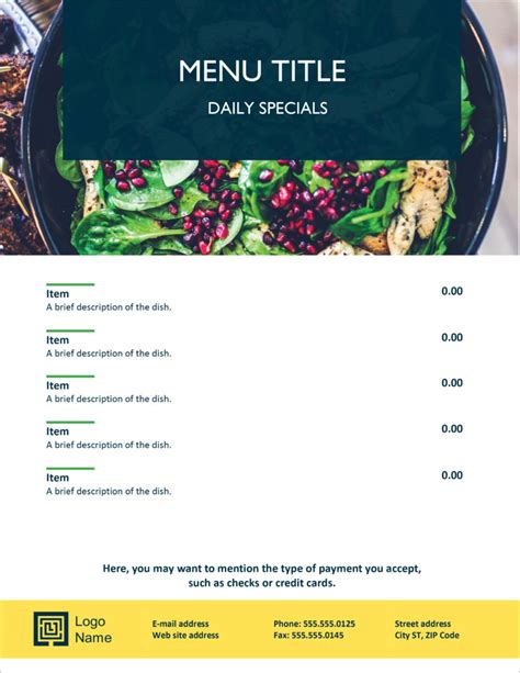 Design Template Restaurant Menu Simple Guidance For You In Design