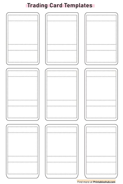 Design Your Own Trading Card Template In 2023 Free Sample, Example