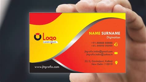 Design Your Simple Business Card Template Coreldraw Design Card