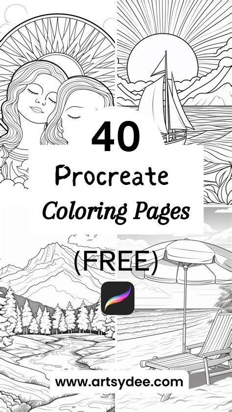 Design an Adult Coloring Book Page on Your iPad in Procreate + FREE