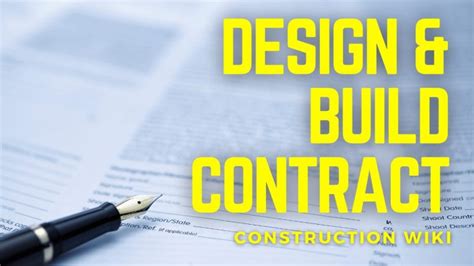 Design and Build Contract Construction ContractStore