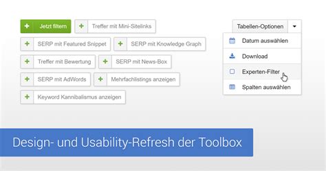 Design and Usability Refresh for the Toolbox SISTRIX