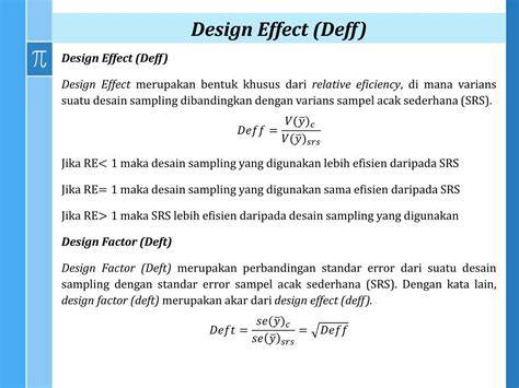 Design effect in research.  This is The design effect (deff) is a survey statistic co...