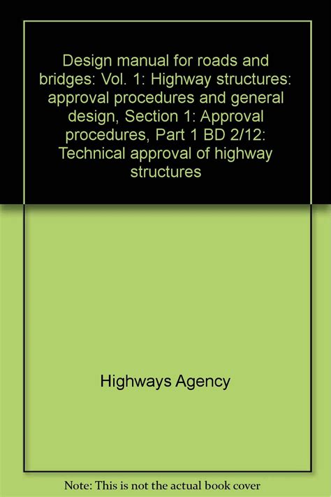 Design manual for roads and bridges highway structures v 1 vol 1 highway structures approval procedures. - 78 01 honda manuale di riparazione per officina di imbarcazioni fuoribordo.