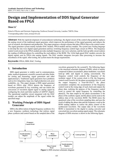 Design of DDS Signal Generator Based on FPGA - IEEE …