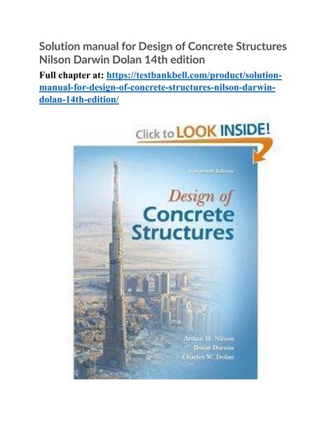 Design of concrete structures nilson 14th edition solutions manual. - John deere powertech e 2 4l and 3 0l diesel engines technical service manual ctm101019.