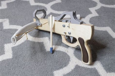 Designed a crossbow with 3D printed trigger mech and sights r/3Dprinting