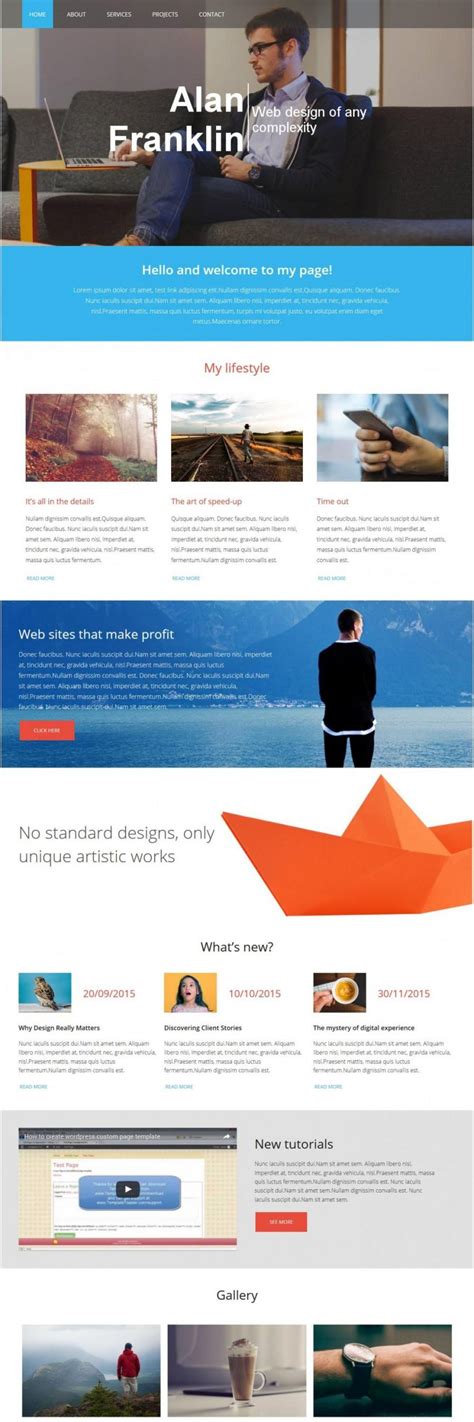 Designer Portfolio Blogger Template TemplateToaster