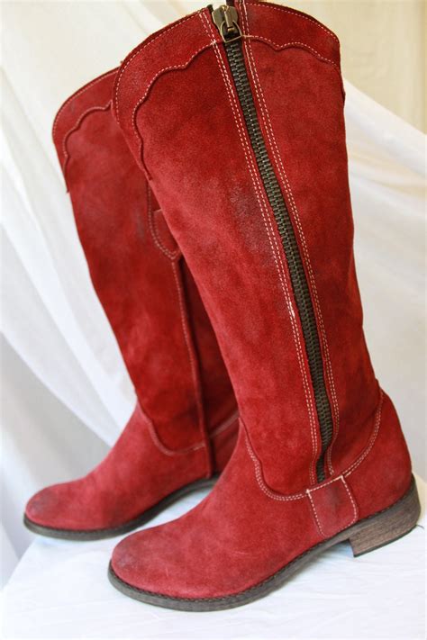 Designer Red Boots - Etsy