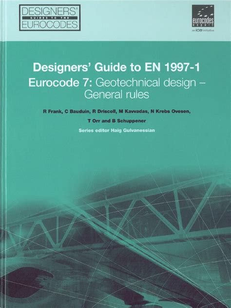 Designers guide to en 1997 1 eurocode 7 geotechnical design. - The alexander technique manual by richard brennan.