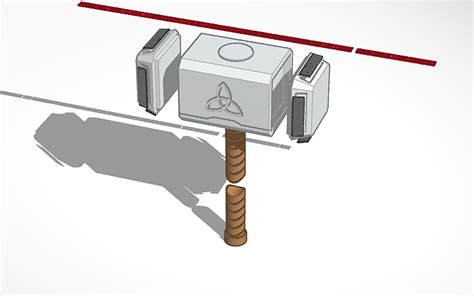 Designing Thor's Hammer Mjolnir in TinkerCAD Tutorial #thor #. 
